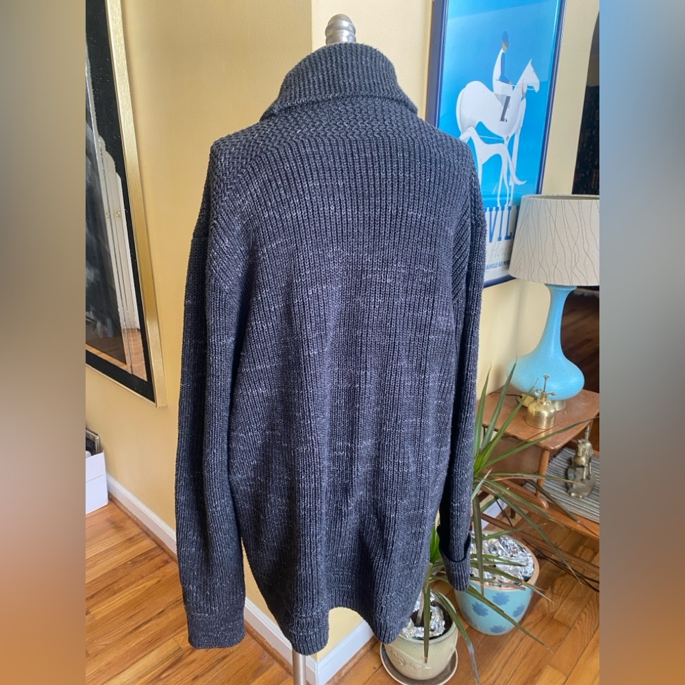 polo ralph lauren gray cardigan - Picture 2 of 6